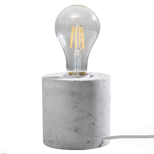 Lampe poser béton gris - lampe, à