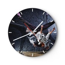 Horloge murale en verre