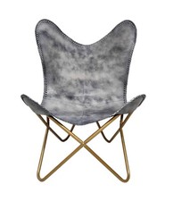 Fauteuil papillon relax gris - fauteuil,