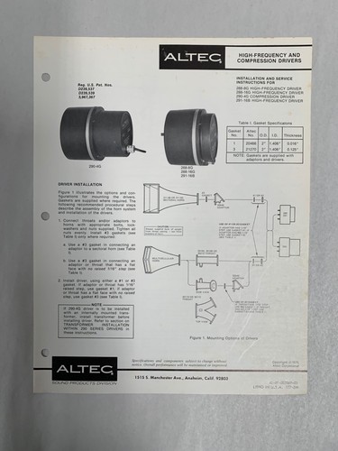 Original vtg altec - altec, hi