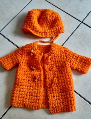 Manteau bonnet laine - bonnet, en