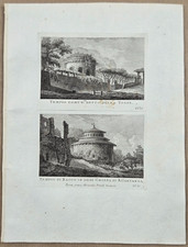 Gravure 1795, Rome : Tempio
