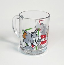 Ancien Mug Tasse Tom Et Jerry Transparent No Relief 3D Bol Arcopal Luminarc 