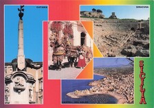 ITALIE CATANIA FONTAINE DE L ELEPHANT