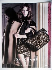 PUBLICITE-ADVERTISING :  LONGCHAMP Pliage Héritage 2014 Alexa Chung,Maroquinerie