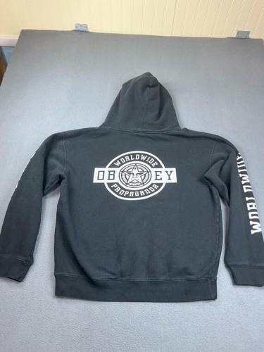 Obey hoodie mens - mens, black