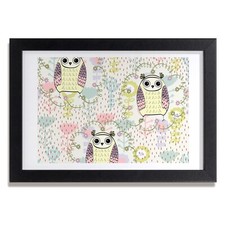 Tulup Photo MDF 30x20cm Cadre Le salon Décor Hiboux