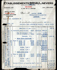 NEVERS (58) POMPES , APPAREILS SANITAIRES & METAUX "BRIAU" en 1948