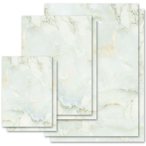 Papier motif marbre vert - papier,
