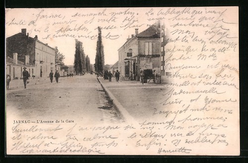 Cpa jarnac avenue de la - jarnac,,