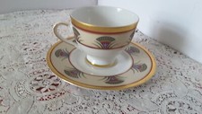 TASSE + SOUCOUPE PARCELAINE BAVARIA WINTERLING MARKTLEUTHEN OR FIN