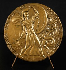 Medaille AThéna casque cimier