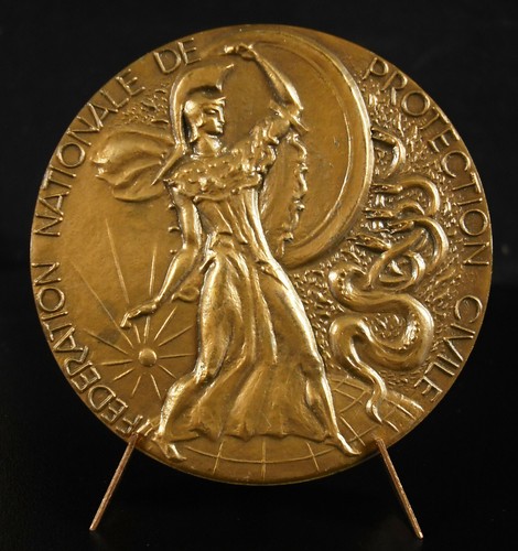 Medaille athéna casque - medaille, cimier