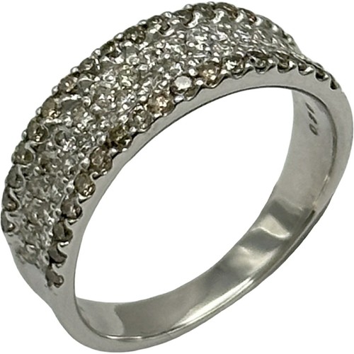 Bague blanc kwg diamant - or, 18