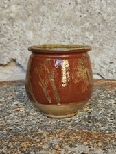 Ancien Petit Pot en Terre-cuite Vernissée & Art Populaire - Poterie