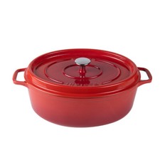 Cocotte ovale Invicta 27 cm Rubis fonte  34.5x21.5 cm