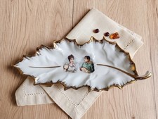 Plat Feuille Porcelaine de