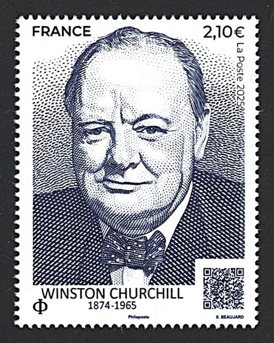 France 2025 timbre winston - france,