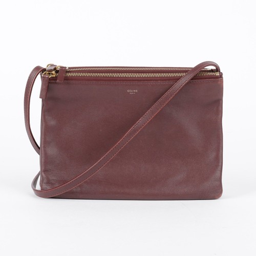 Celine trio cuir bourgogne - celine,