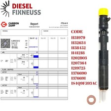 Injecteur Delphi Ford 1,8TDCI EJBR01601Z EJBR02201Z 1S4Q-9F593-AF R02201Z
