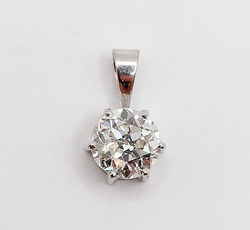 Pendentif vintage blanc - or, 18k