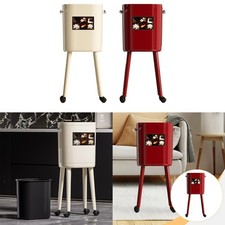 Poubelle de cuisine à roulettes, poubelle à double seau, créative à pieds