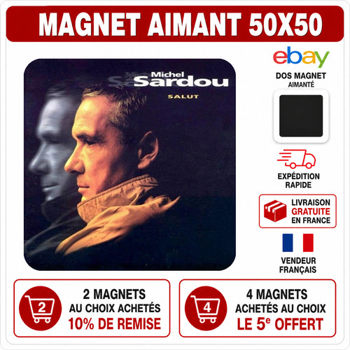 Magnet michel sardou salut - sardou,
