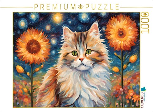 Calvendo puzzle katze gemalt - katze,