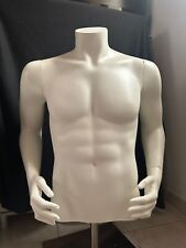 Mannequin buste homme blanc mat