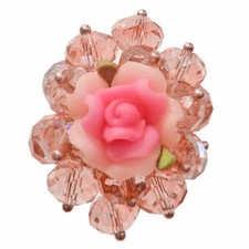 Bague cristal facettes ROSE