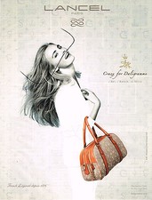 PUBLICITE ADVERTISING 035  2011  LANCEL  marquinerie sac DALIGRAMME
