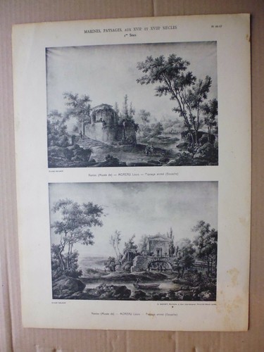 Gravure marine paysage - marine, paysage:paysage