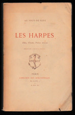 JOUY DE VEYE - LES HARPES ODES, CHANTS, POESIES LIVRE ANCIEN LITTERATURE 1891