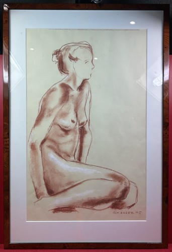 Féminin femme assise - féminin, •
