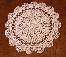 Napperon Rond Crochet Fait