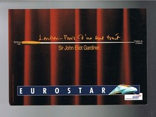 EUROSTAR - LONDON PARIS D'UN SEUL TRAIT  - CARTE PUBLICITAIRE - COLLECTION