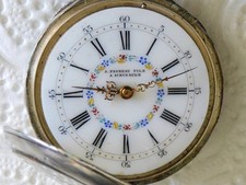 gousset homme argent cadran