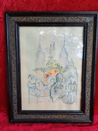 Beau tableau église - beau, tableau,