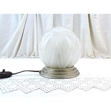 Vintage French 1930s Globe Art Deco Table Lamp by A. Hunebelle & R. Cognéville o