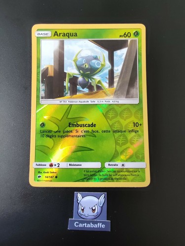 Carte pokémon araqua 147 - pokémon, 14/147