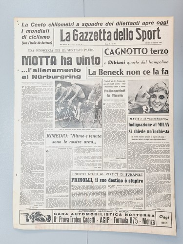 Gazetta dello sport août - gazetta,