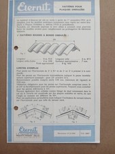 publicité ETERNIT 1951 Faitières fibrociment amiante PROUVY-THIANT Nord