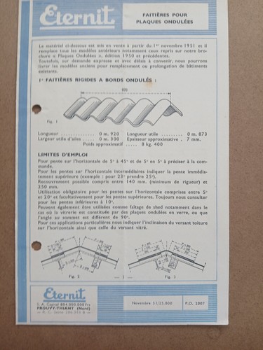 Publicité eternit 1951 - eternit,