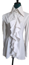 rare chemise longue avec jabot