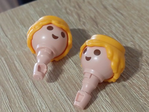 Playmobil tête cheveux - playmobil, x2