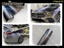 Film vinyle covering gris mat métallisé 152 x 30 cm thermoformable adhésif