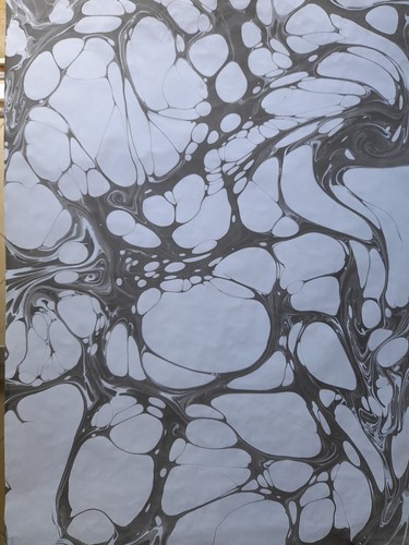 Papier marbré cuve de - papier,