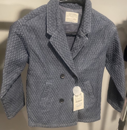 Zara girls blue denim pea - girls,