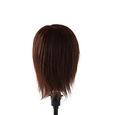 Tete a Coiffer Professionnel Homme avec 100% Cheveux Naturels Humains Tête à ...