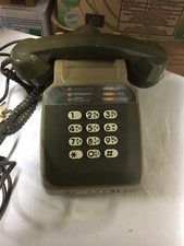 TÉLÉPHONE ANCIEN SOCOTEL S63 A TOUCHES VIntage couleur brun clair et foncé